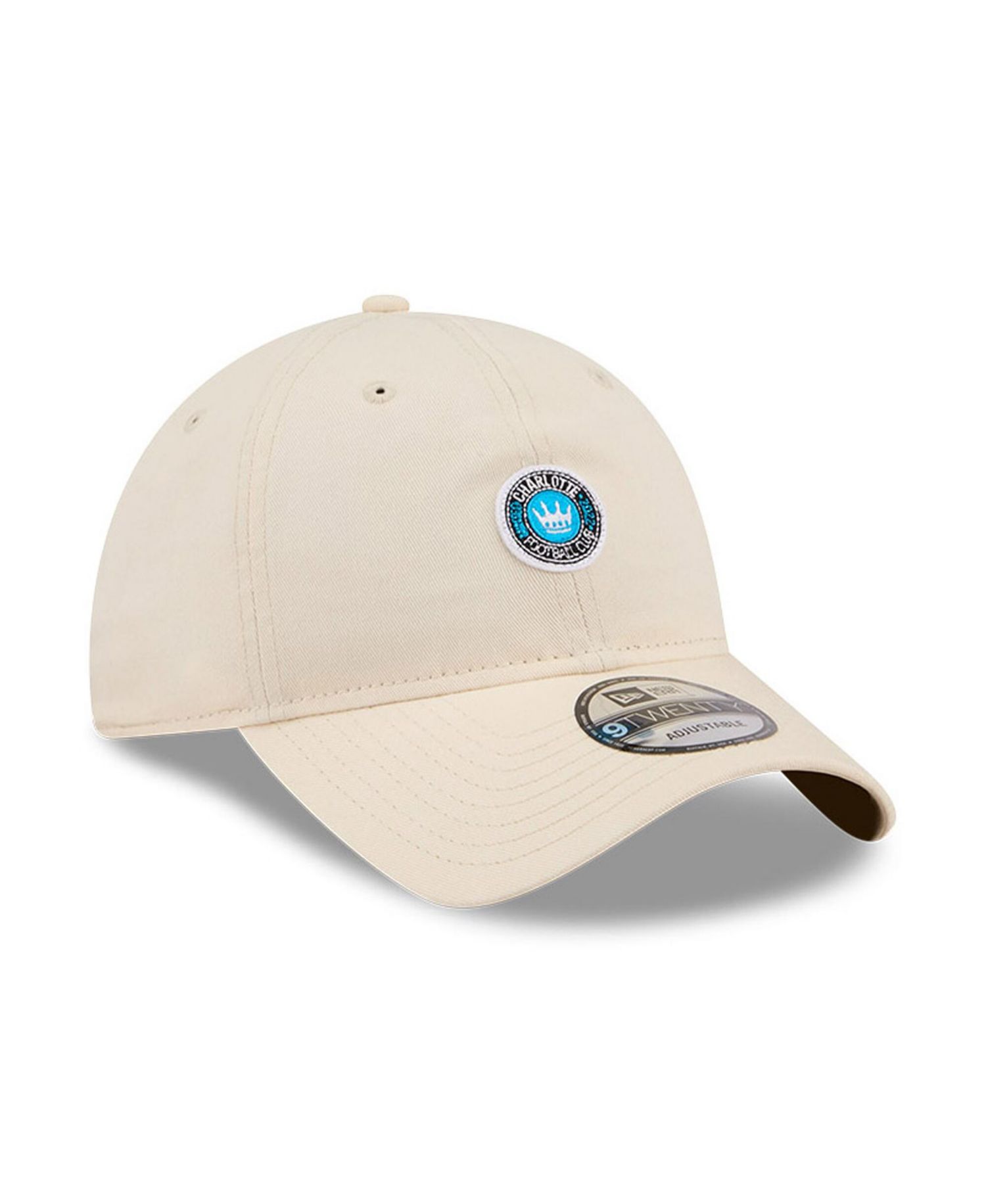Men's Beige Charlotte FC Micro Team Logo 9TWENTY Adjustable Hat