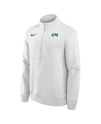 Men's White Minnesota Timberwolves Club Fleece Half-Zip Sweatshirt