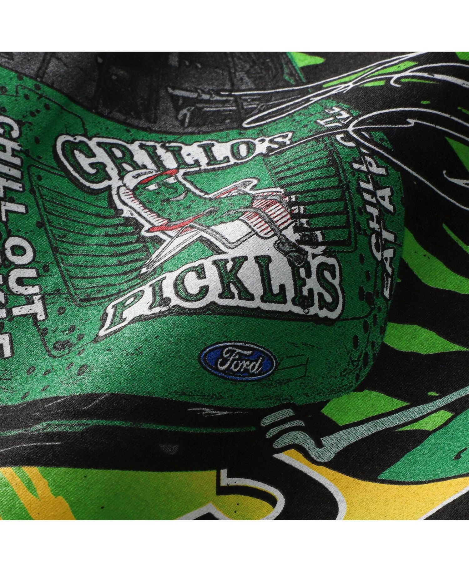Men's Motorsports Black Todd Gilliland 34 Grillo's Pickles T-Shirt