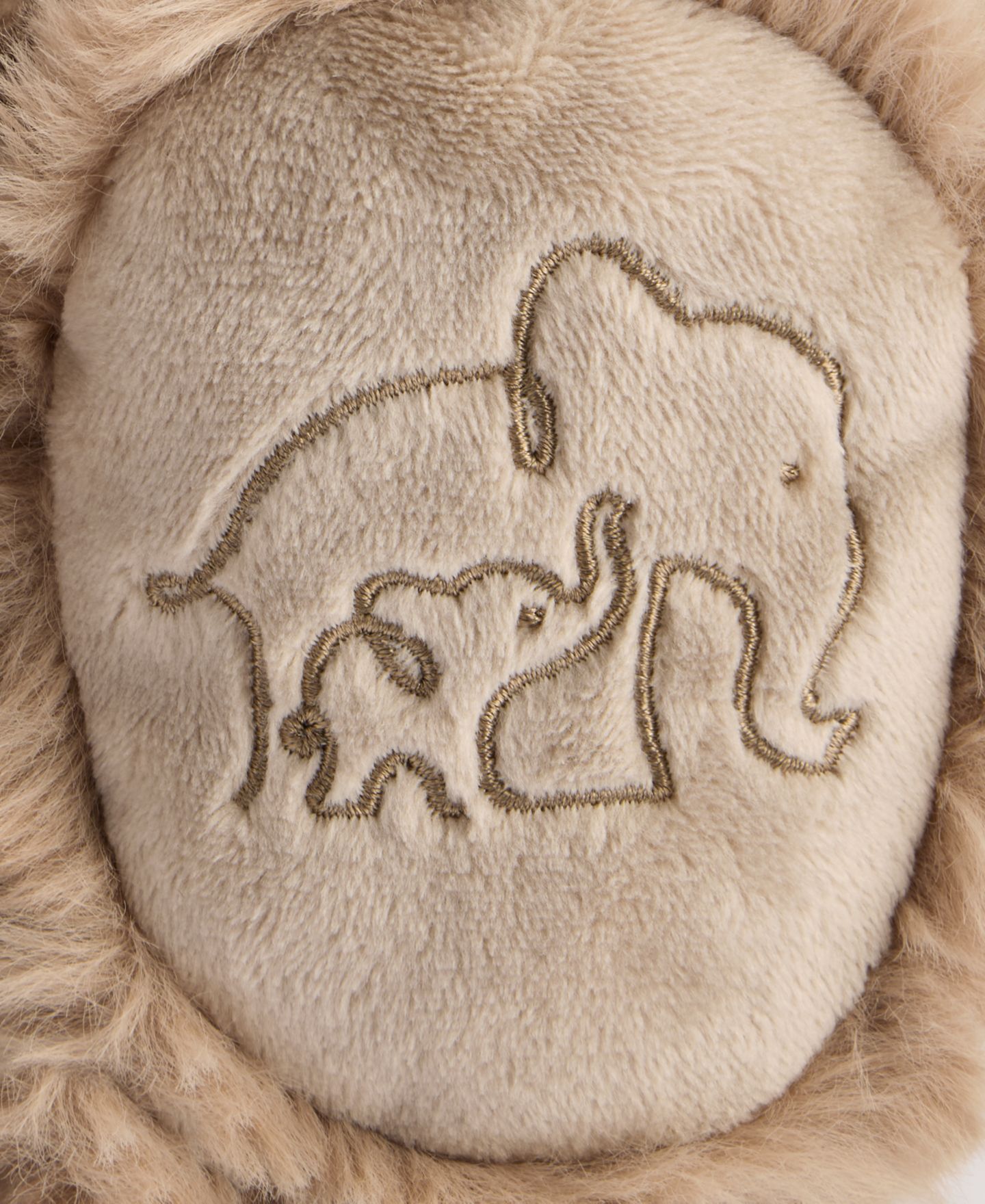 Детские мягкие игрушки First Impressions Curly Faux Fur Embroidered Teddy Bear — фото 3