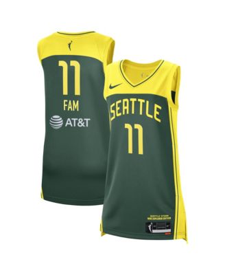 Men's and Women's Awa Fam&nbsp;Green Seattle Storm 2026 WNBA Draft Pick&nbsp;Explorer Edition Victory Jersey