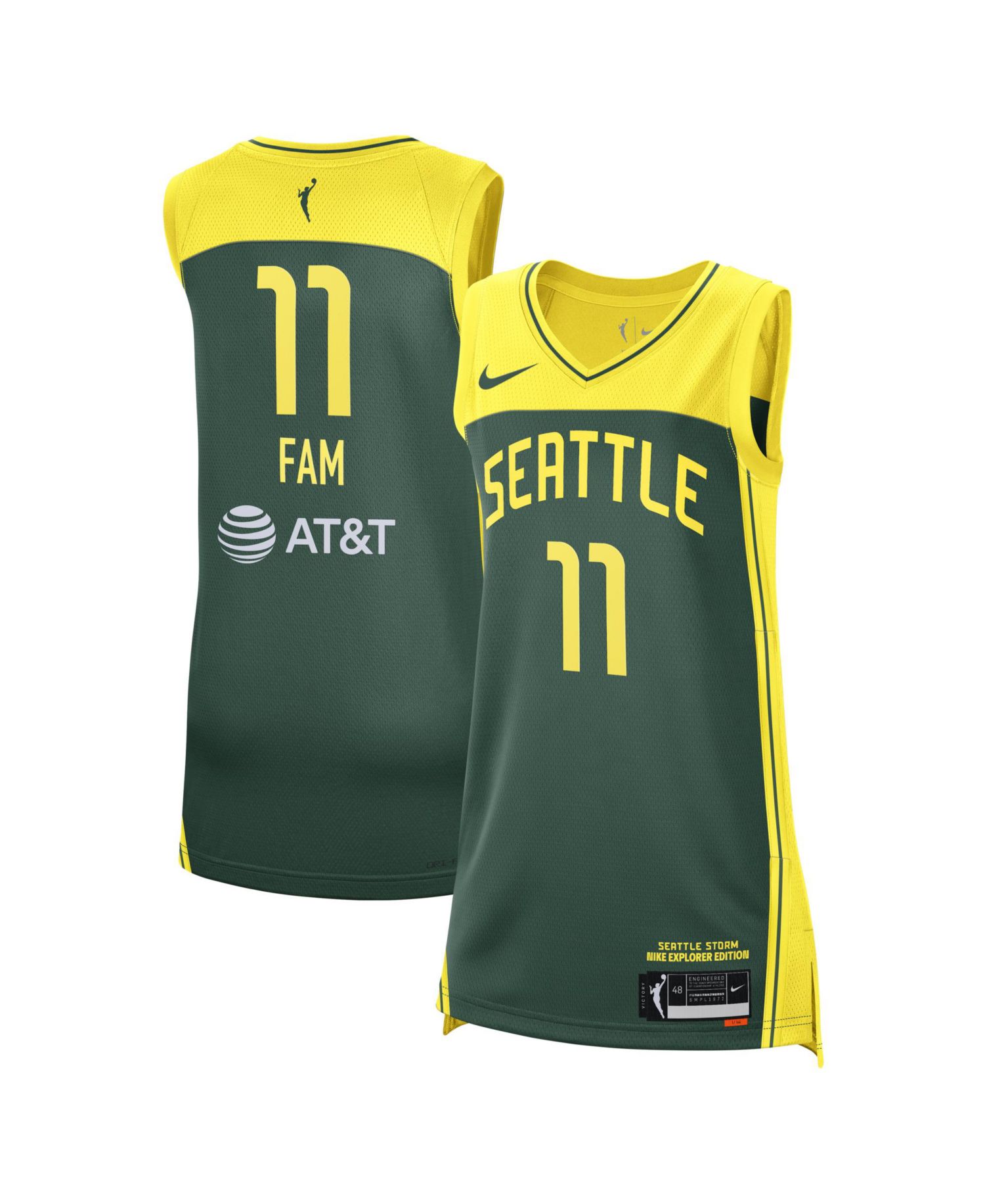 Men's and Women's Awa Fam Green Seattle Storm 2026 WNBA Draft Pick Explorer Edition Victory Jersey