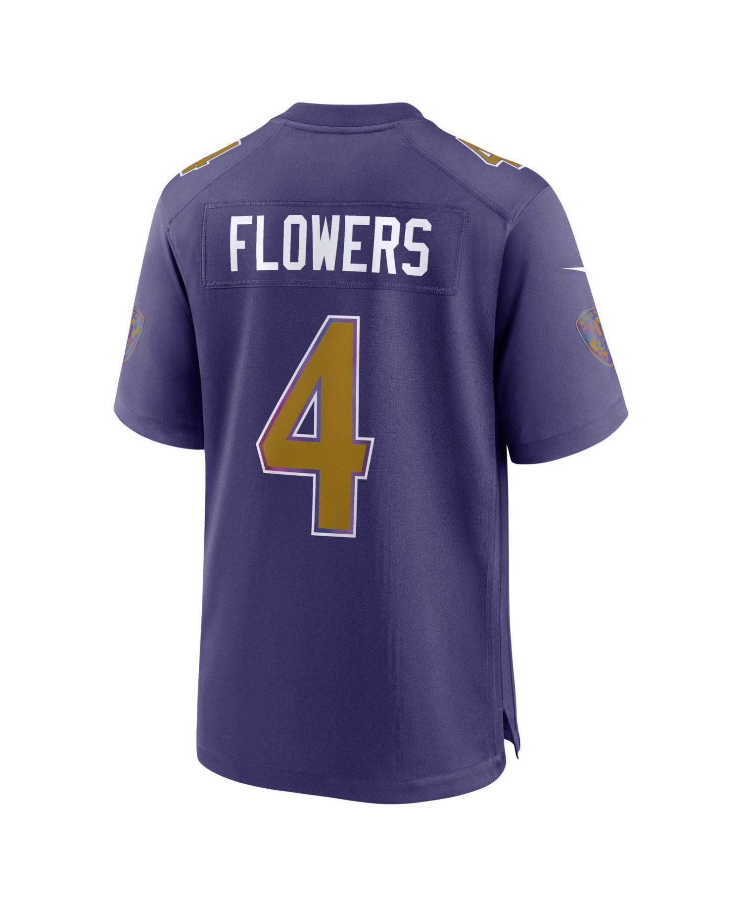 Men's Zay Flowers Purple Baltimore Ravens Alternate Game Jersey