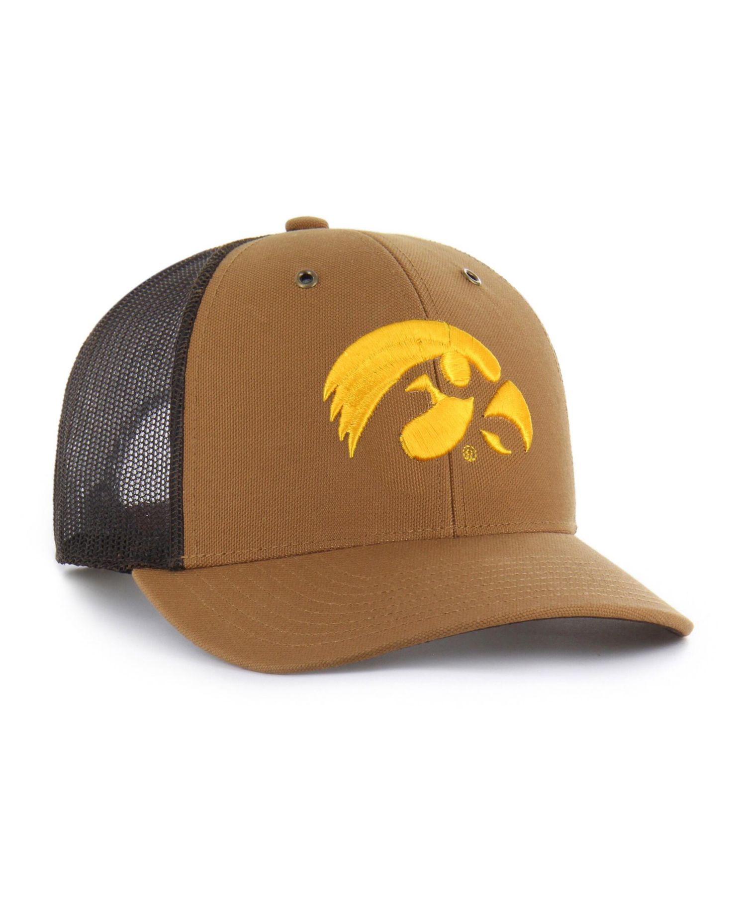 Carhartt x '47 Men's and Women's Brown Iowa Hawkeyes Trucker Adjustable Hat