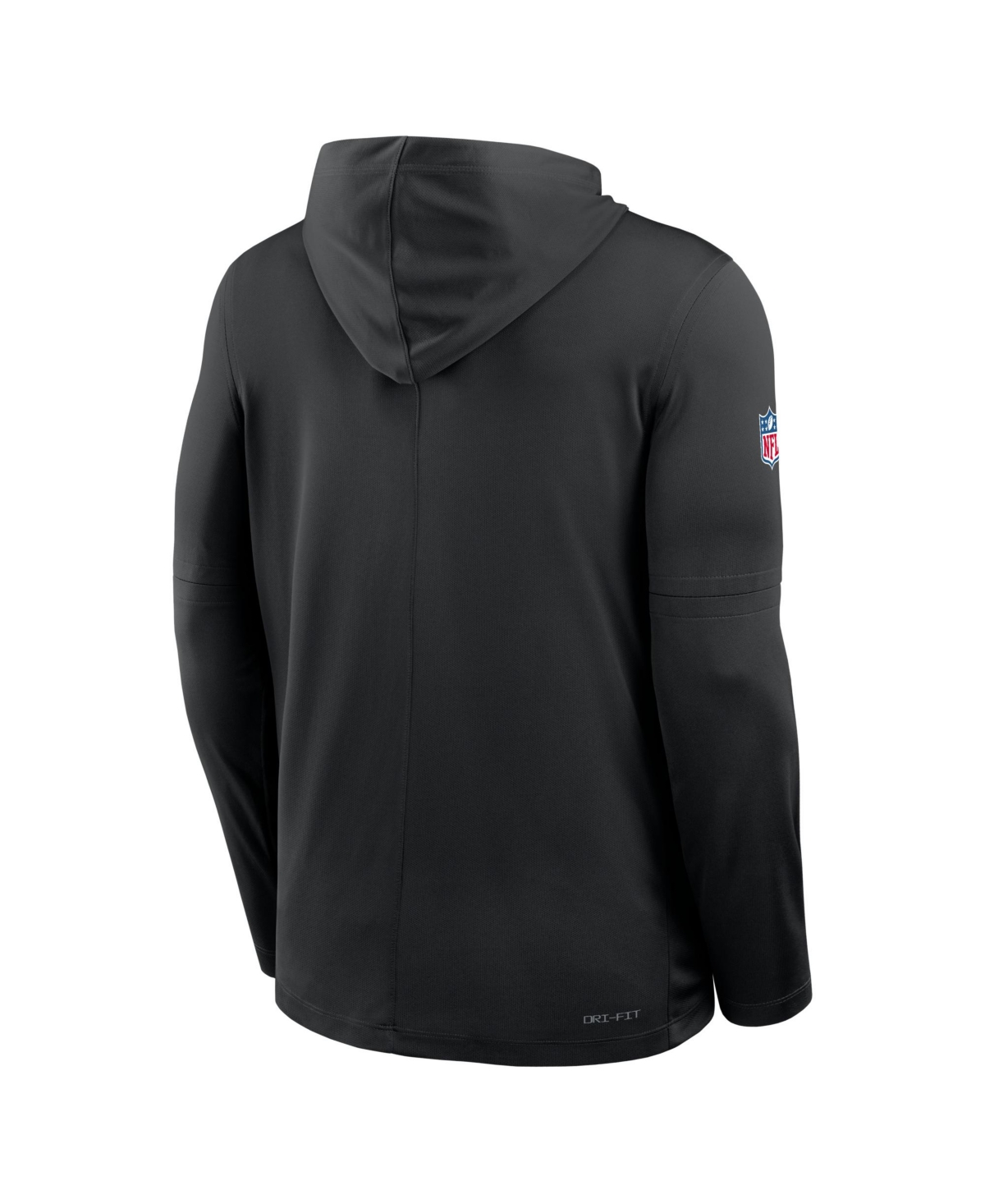 Nike Men's Black Atlanta Falcons Sideline Dri-fit Long Sleeve Hooded T-Shirt