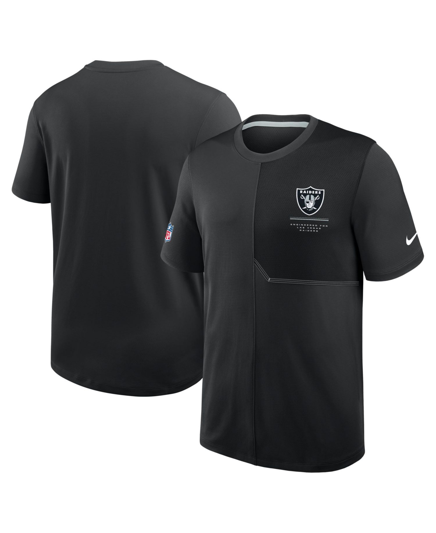 Men's Black Las Vegas Raiders Sideline UV Dri-FIT Coaches Shirt