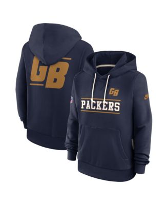 Women's Navy Green Bay Packers Sideline Standard Issue Alternate Dri-FIT Hoodie