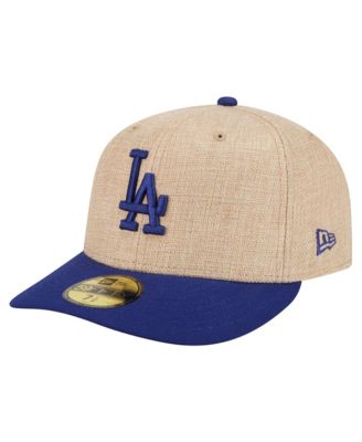 Men's Natural/Royal Los Angeles Dodgers Twine 59FIFTY Fitted Hat