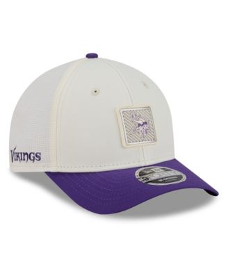Men's Cream/Purple Minnesota Vikings 2026 NFL Training Camp 9FORTY Adjustable Hat