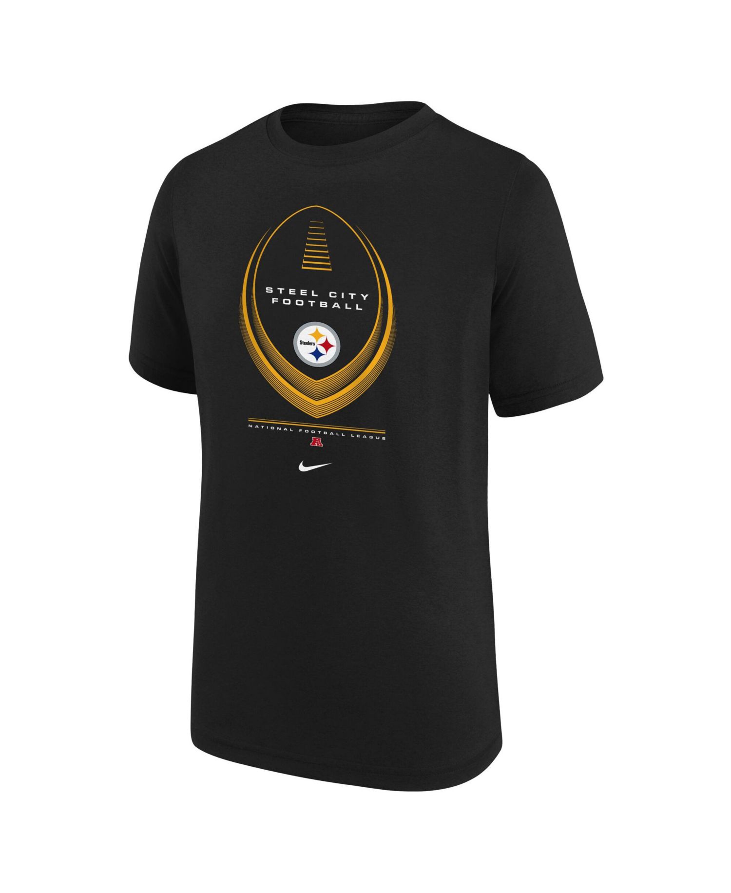 Big Boys and Girls Black Pittsburgh Steelers Icon Legend Dri-FIT T-Shirt