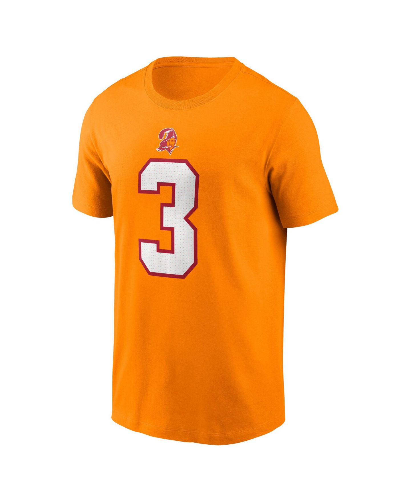 Мужская футболка Nike Rueben Bain Jr. Creamsicle Tampa Bay Buccaneers 2026 NFL Draft Name & Number — фото 2