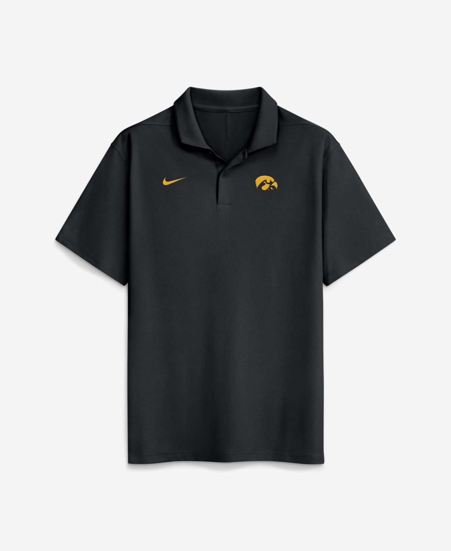 Men's Black Iowa Hawkeyes Primetime Victory Plus Dri-FIT Polo Shirt