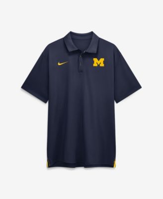 Men's Navy Michigan Wolverines 2026 Sideline Tour Dri-FIT Polo Shirt