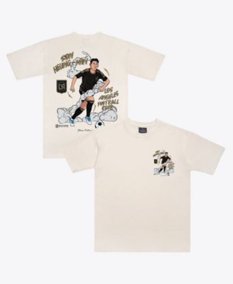 Men's and Women's Son Heung-Min Cream LAFC Player Graphic Premium T-Shirt