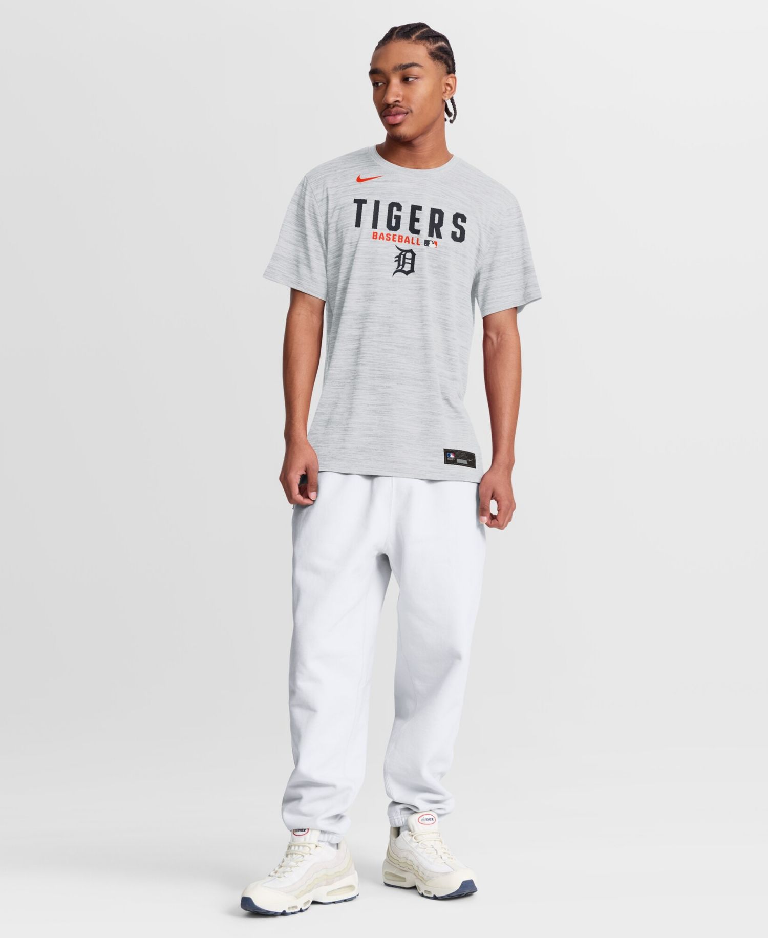 Men's White Detroit Tigers Authentic Collection Velocity Dri-FIT T-Shirt