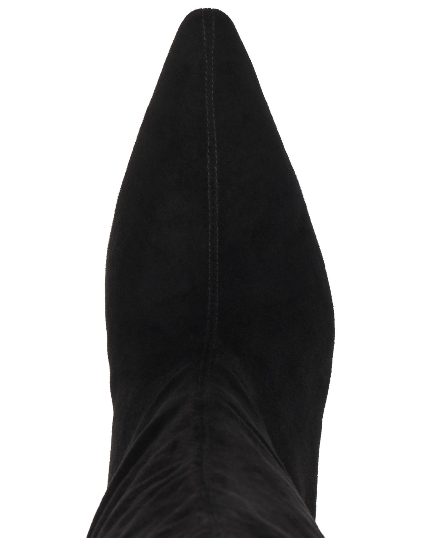 Женские ботинки Jeffrey Campbell Trixxie Kitten Heel Stovepipe Knee High, цвет: Чёрный замшевый — фото 4
