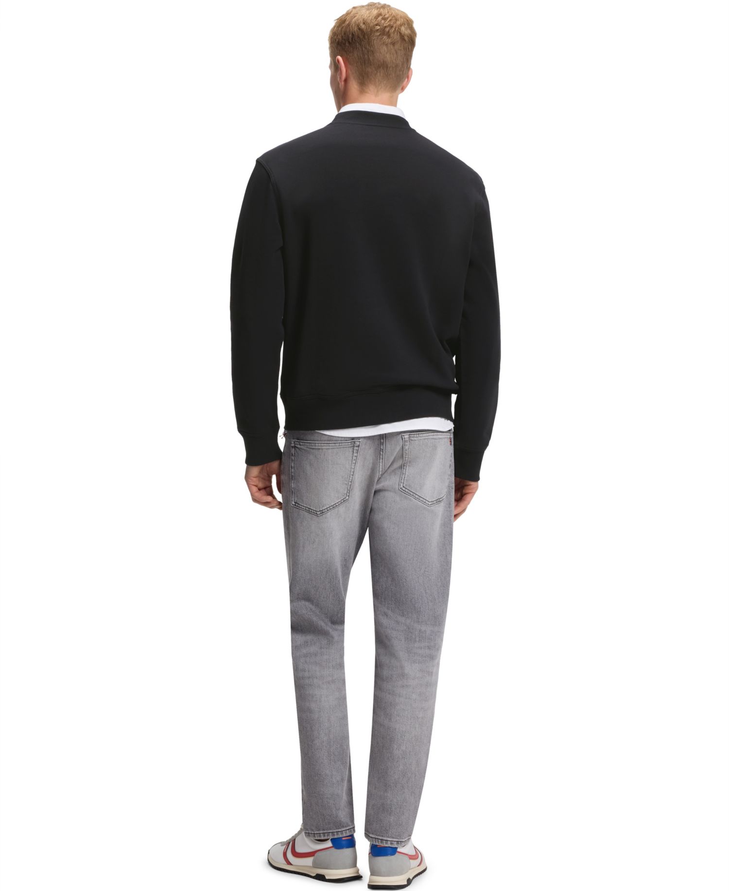 BOSS by Men's Cotton-Terry Relaxed-Fit Sweatshirt