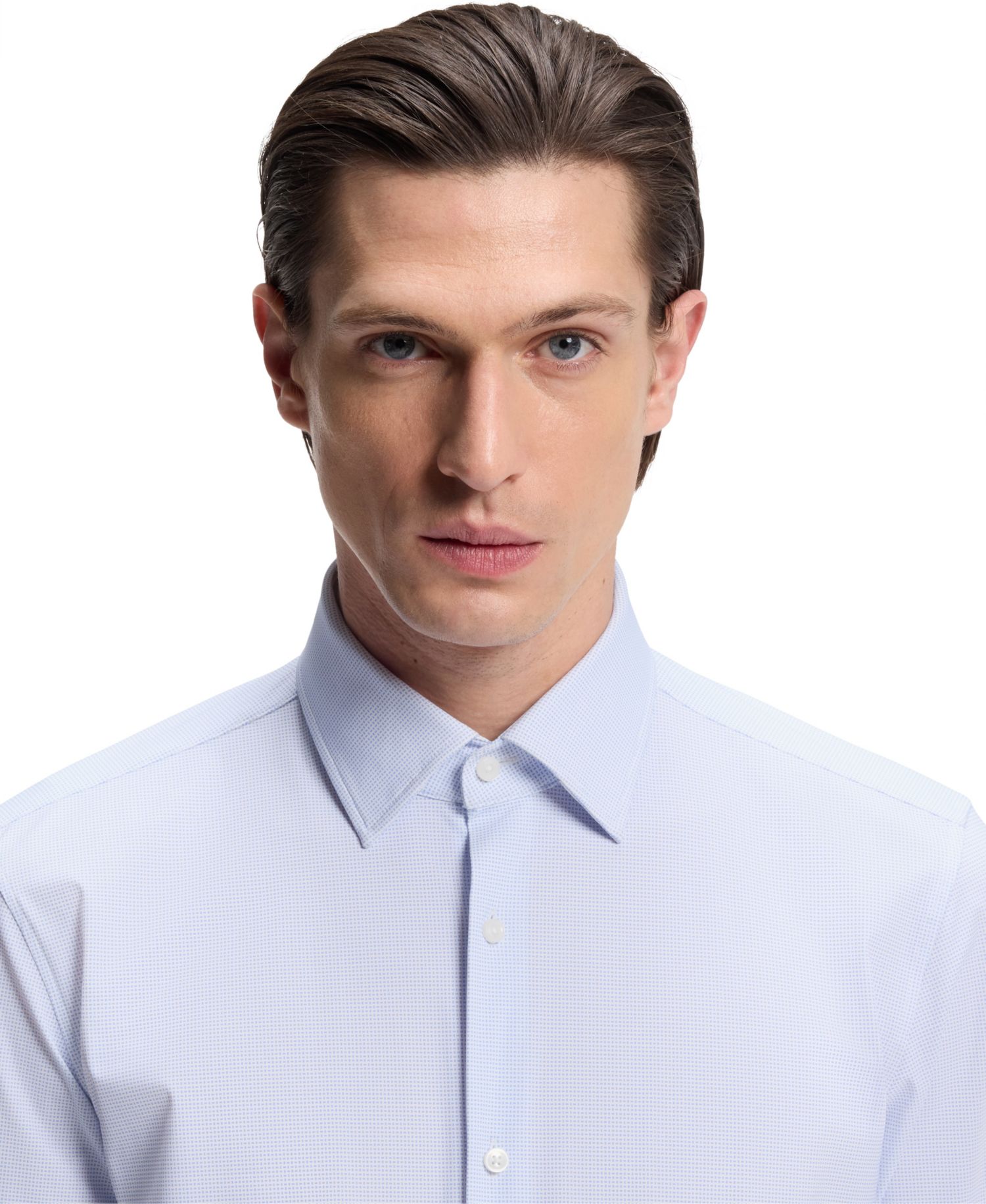 BOSS by Men's Printed Performance-Stretch Fabric Slim-Fit Dress Shirt