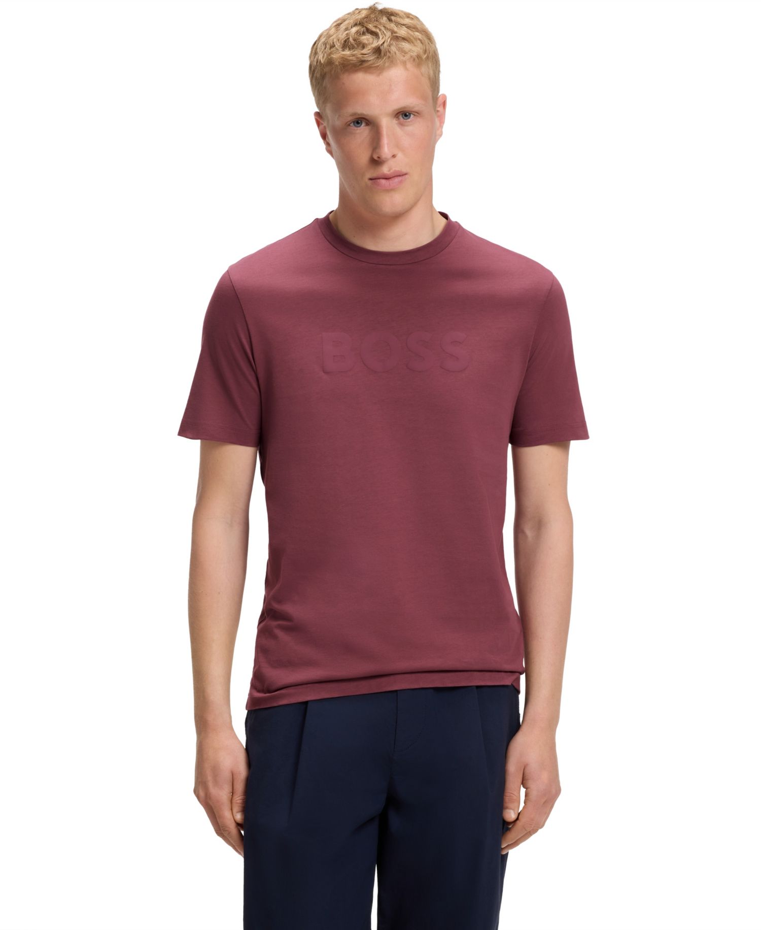 Men's Cotton Logo Print Regular-Fit T-Shirt