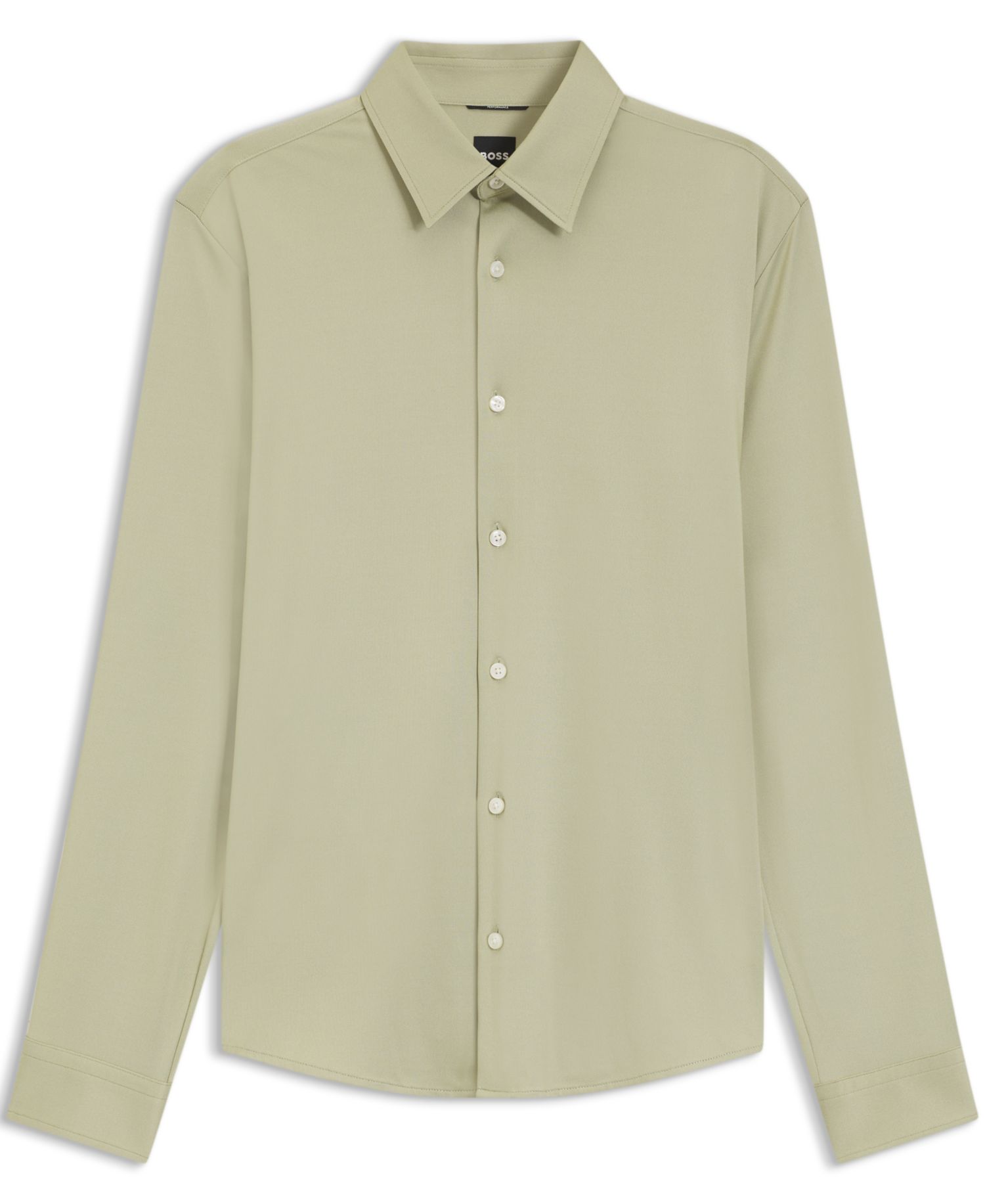 Men's Structured Performance-Stretch Slim-Fit Dress Shirt
