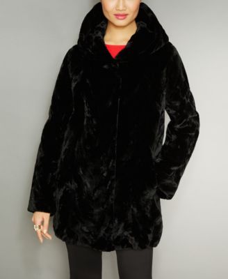 The Fur Vault - Mink Fur Hooded Reversible Jacket