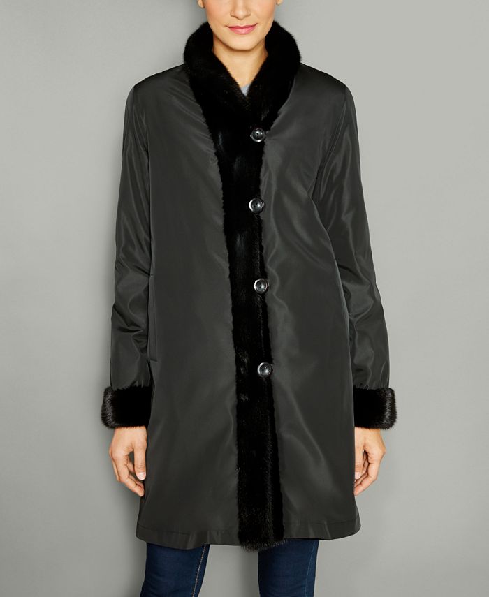 The Fur Vault Reversible Mink Fur Coat & Reviews - Macy's