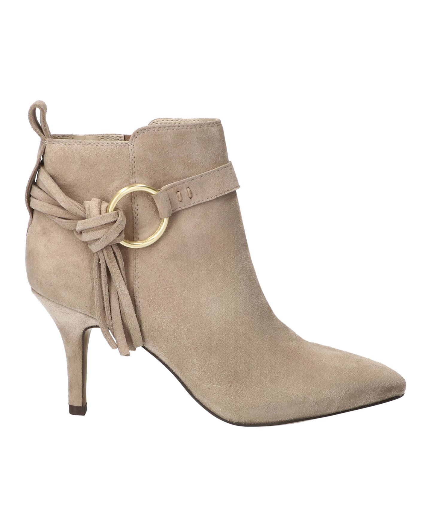Женские ботинки Bella Vita Flair Pointed Toe Booties, цвет: Миндальный замшевый кожаный — фото 2