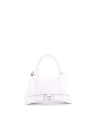 Small Hourglass Top Handle Bag Leather