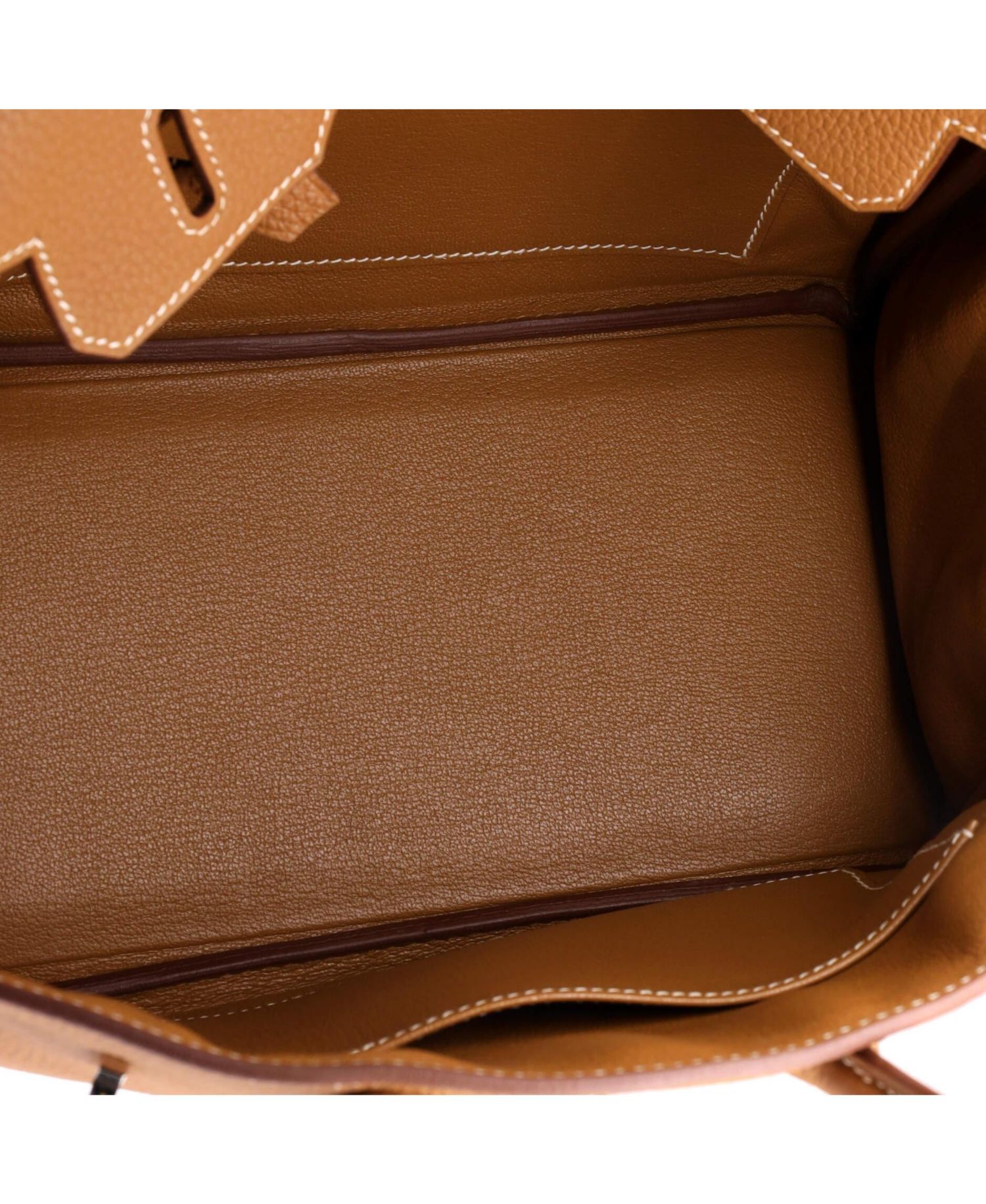 Birkin 25 Handbag Brown Togo with Palladium Hardware