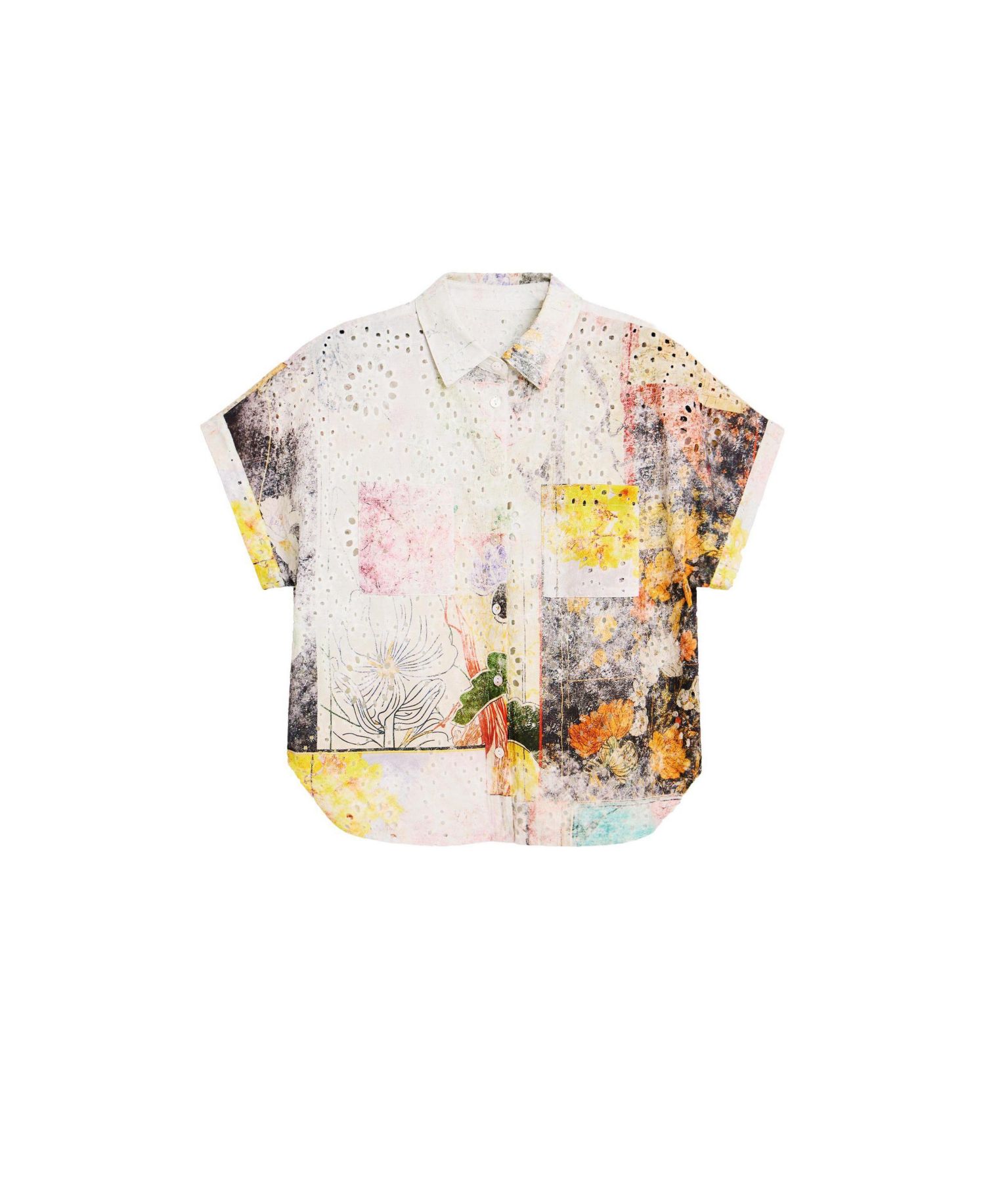 Women's Short-sleeve cotton shirt