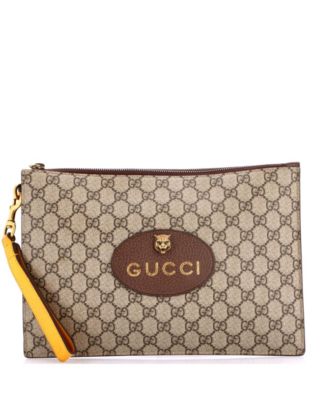 Neo Vintage Wristlet Pouch GG Coated Canvas