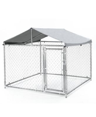 Outdoor Large Kennel, 80x80x70 Inch Heavy Duty Pet Enclosure with Roof for Patio Shelter for Dogs, Chickens, or Cats