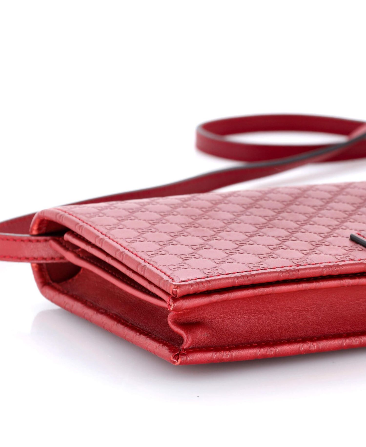 Wallet on Strap Microguccissima Leather