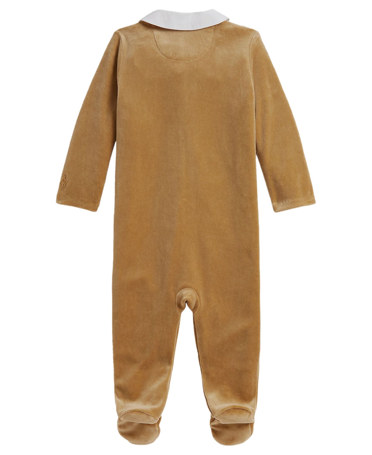 Baby Boys' Embroidered Velour Footed Coverall