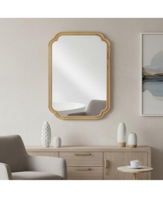 20" x 30" Rounded Corner Wall Mirror, Modern Decorative Vanity Mirror for Bathroom and Entryway