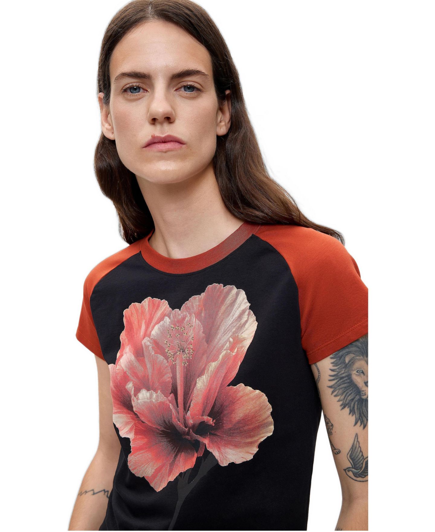 Женская футболка Desigual Printed short sleeve, цвет: Чёрный — фото 3