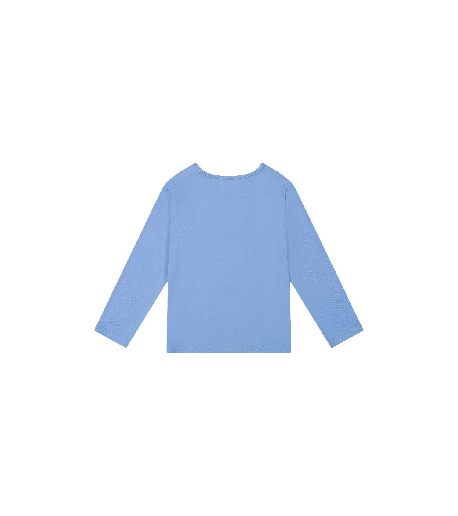 Little and Big Girl 6-14 Brushed Rib Crew Neck Top