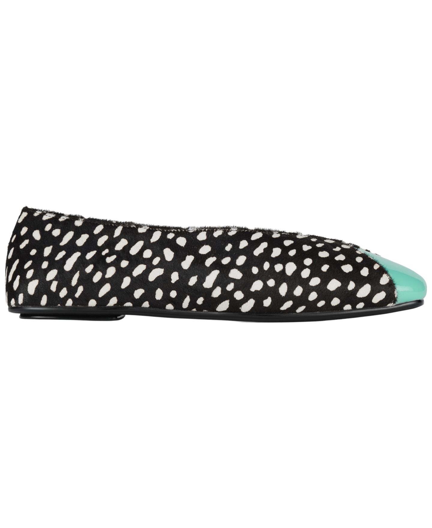 Женские балетки Jeffrey Campbell Grasp-F без застёжки, цвет: Чёрный / Белый — фото 2