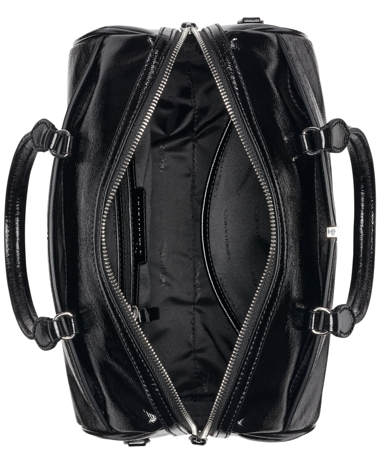Genevieve Patent Small Satchel Handbag