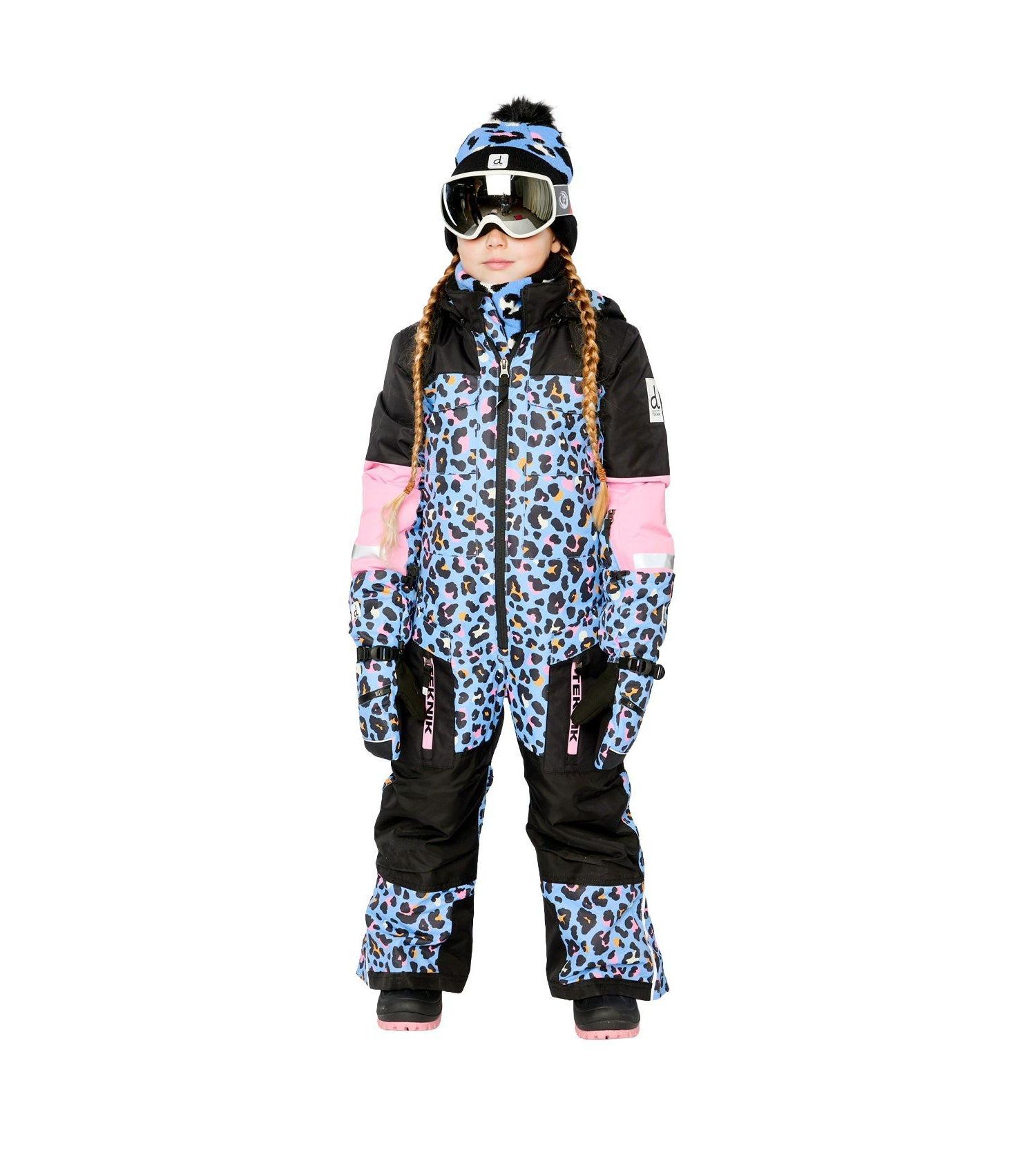 Little and Big Girl ( size 6 to 16 ) One Piece Teknik Leopard Print