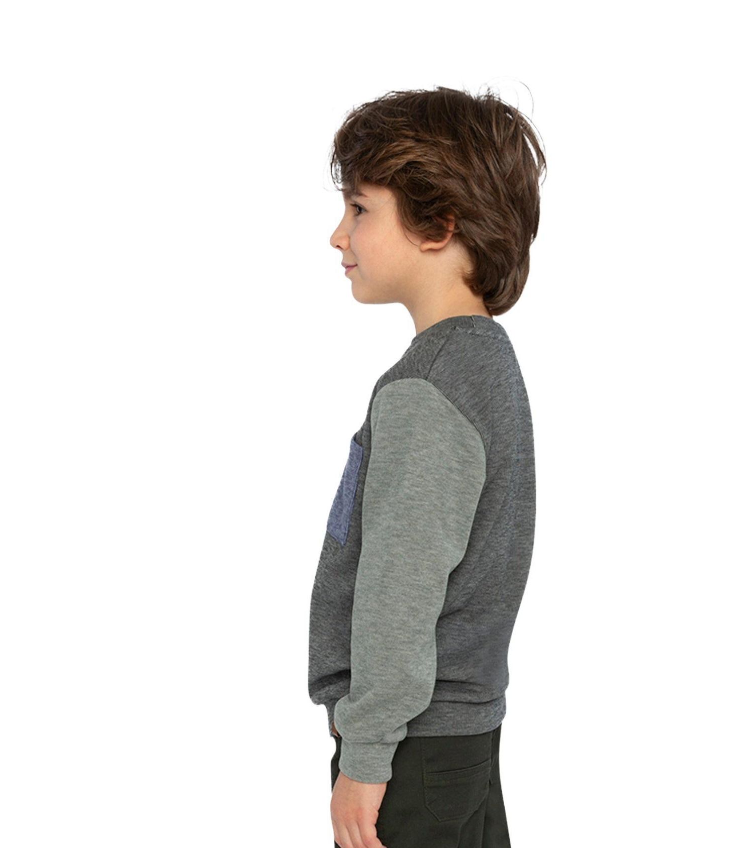 Little and Big Boy 6-12 Color block Brushed Jersey Top