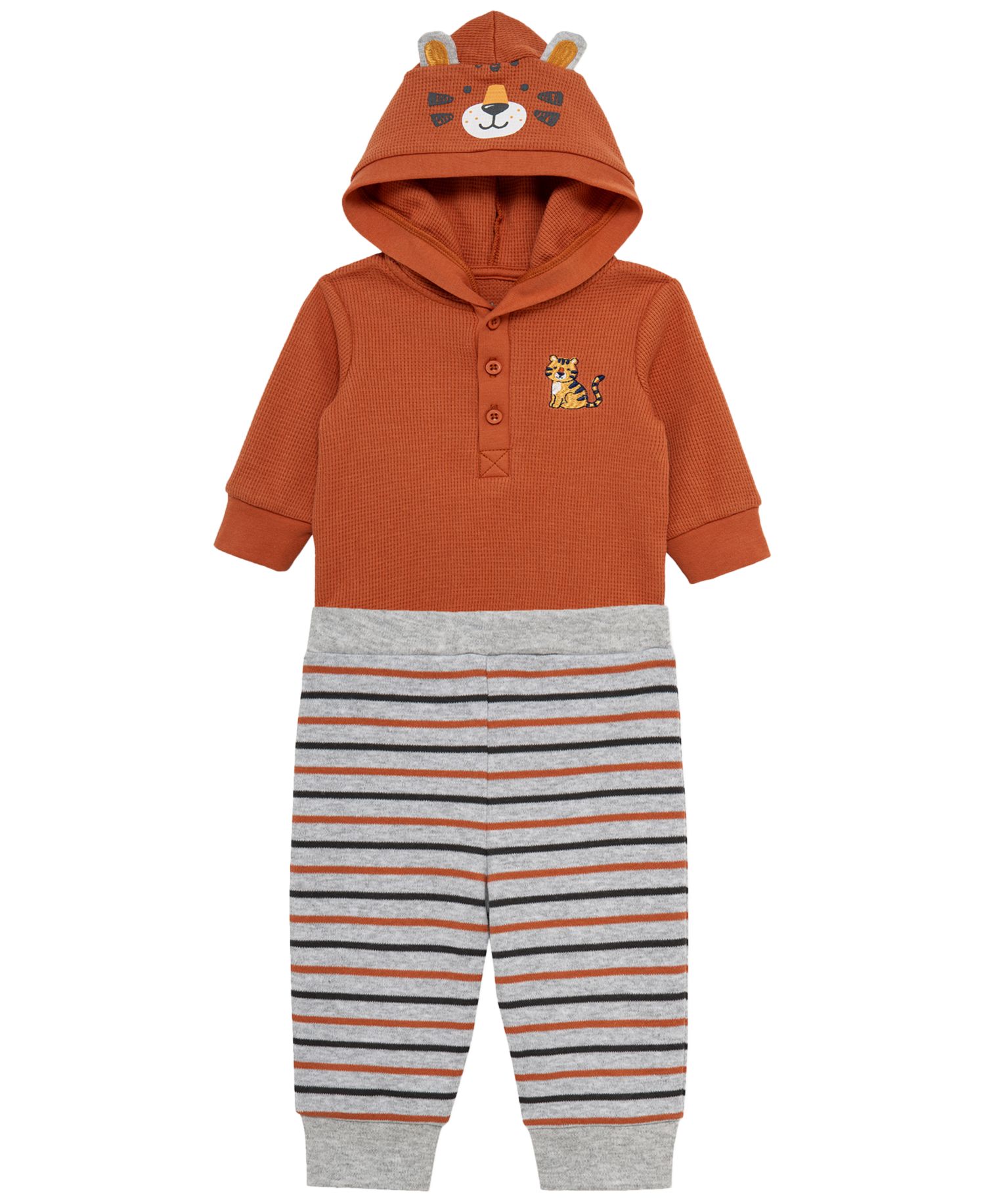 Baby Boys' Tiger Long-Sleeve Bodysuit and Pants, 2-Piece Set