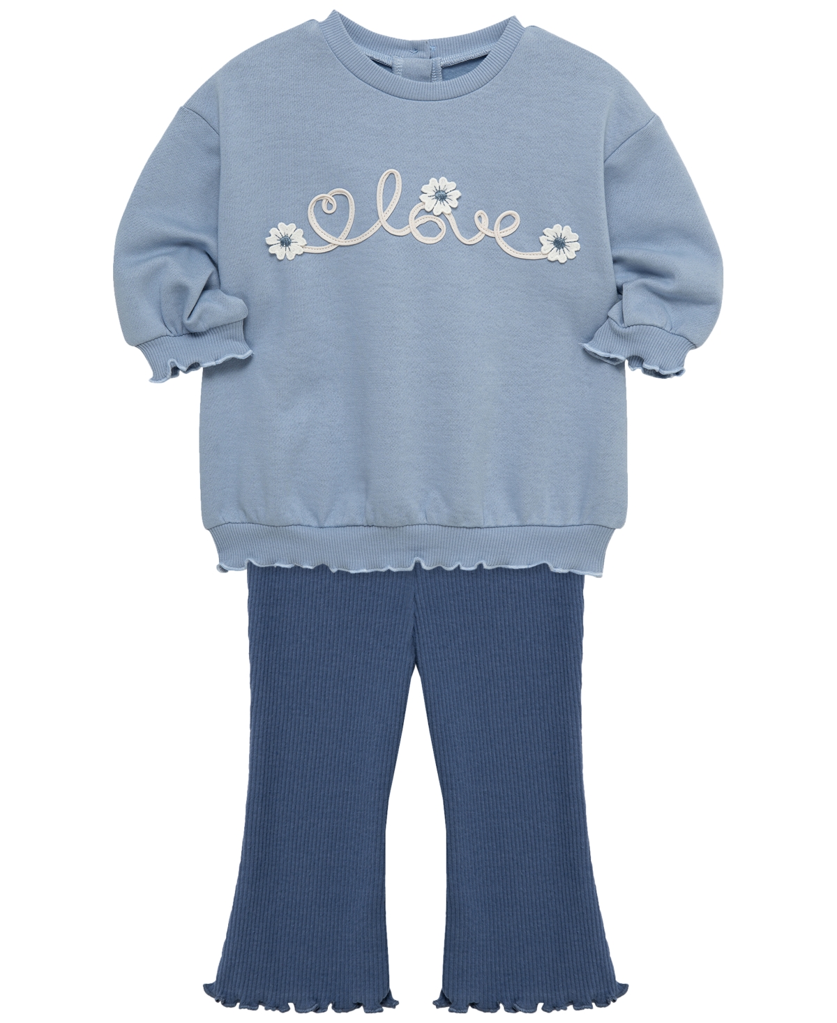 Little Me Baby Girls' Long-Sleeve Sweatshirt and Leggings, 2-Piece Set