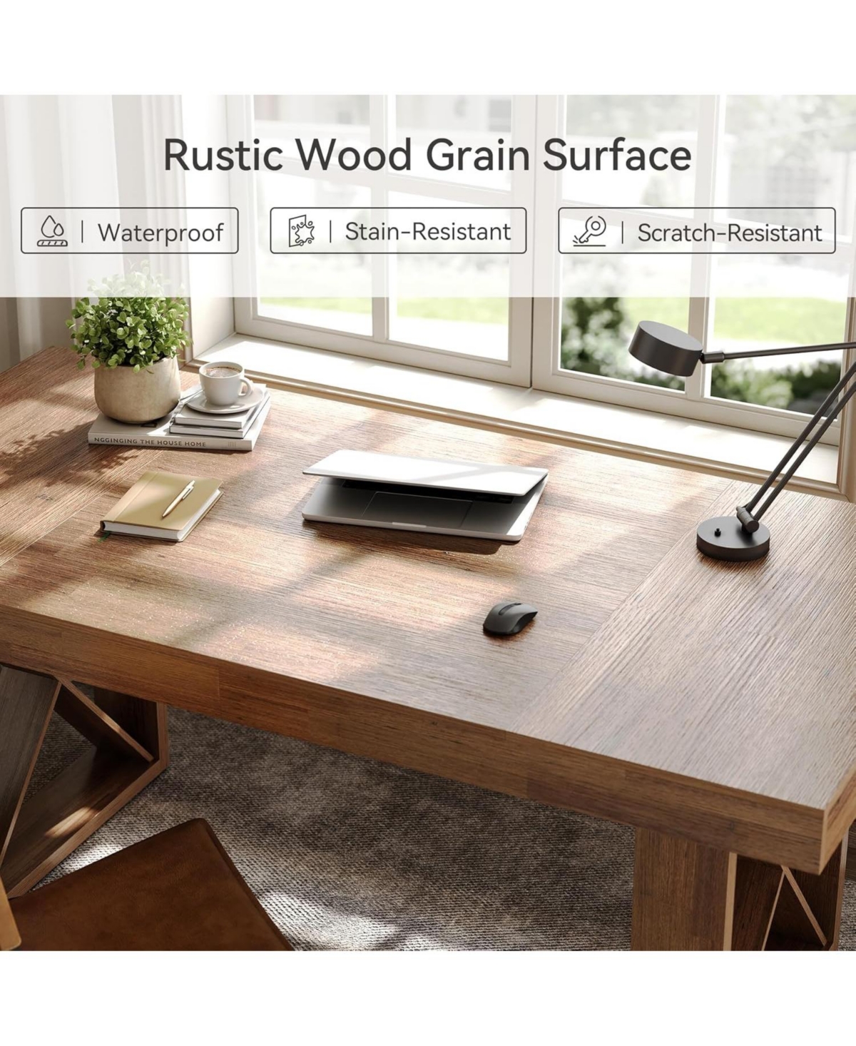Tribesigns Computer Desk,Simple Thick Appearance,Study Gaming Writing Workstation Executive Office Desk for Home,Study Room,Office