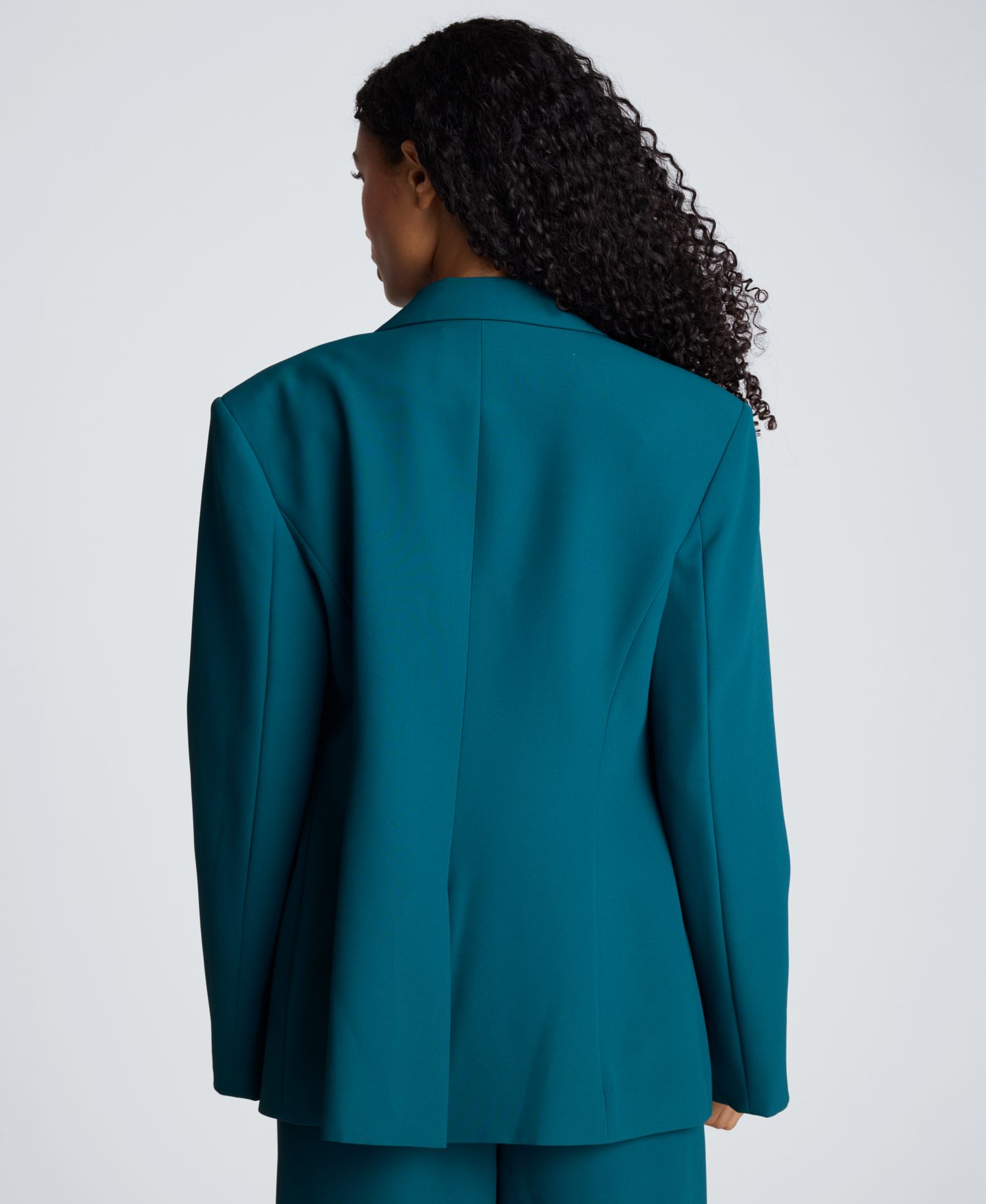 Women's Slim-Sleeve Zippers One-Button Blazer