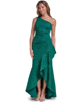 Petite One-Shoulder Sleeveless Gown