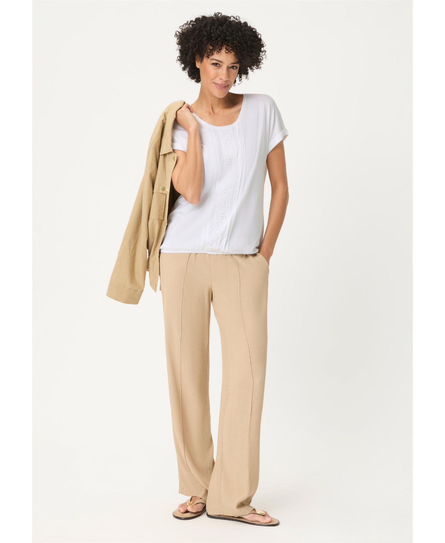 Women's Tonal Embroidered T-Shirt