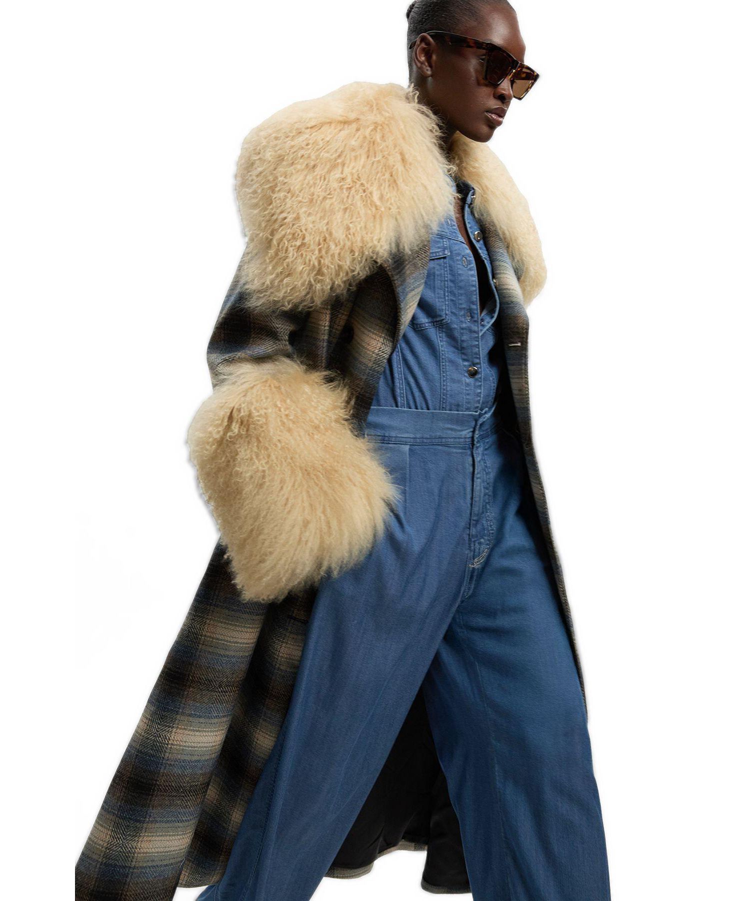 Women's Double Breasted Belted Midi Coat