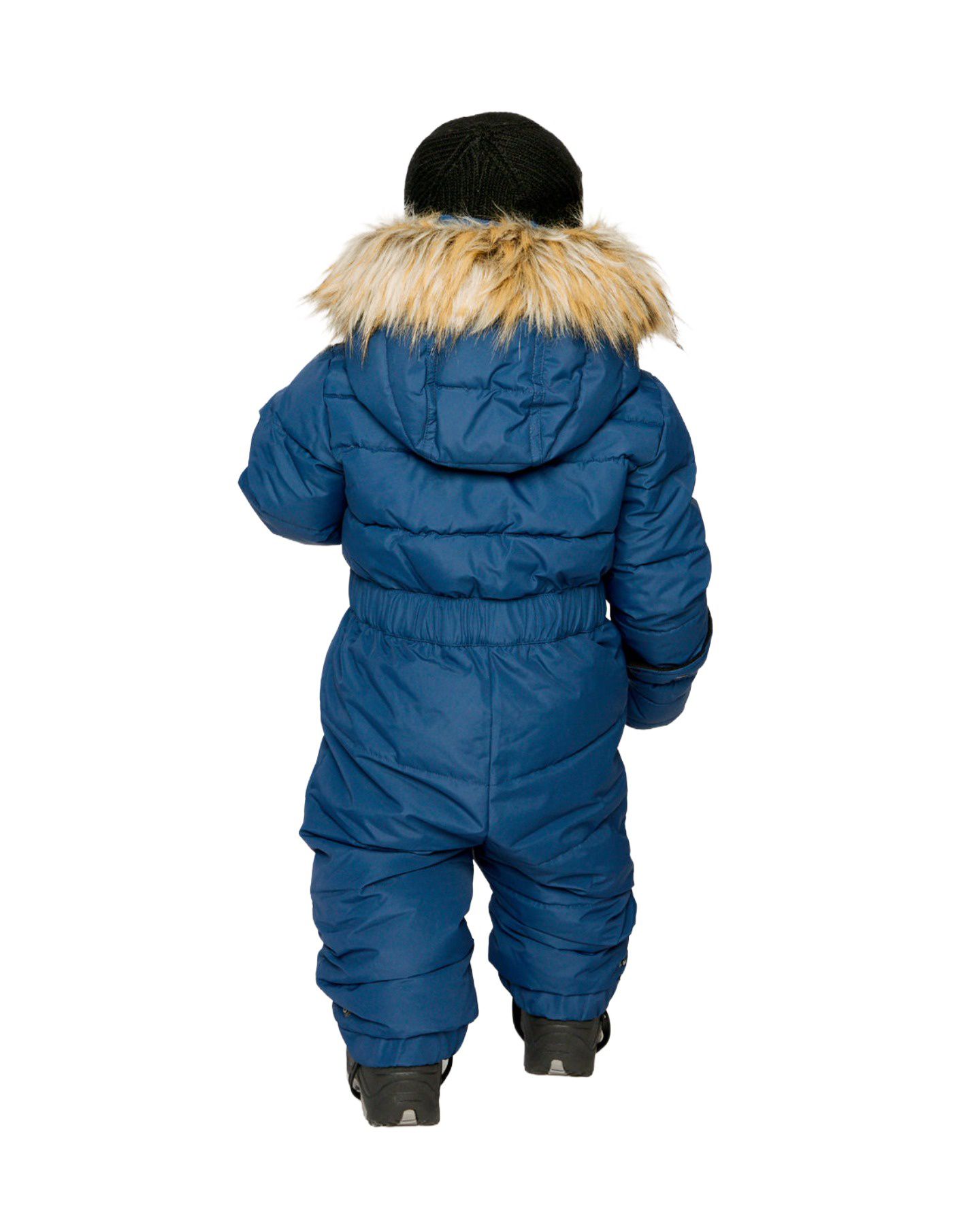 Комбинезон Deux par Deux Unisex Original One Piece Puffy Snowsuit with Removable Mittens and Boots. для мальчиков-малышей, цвет: Тёмный синий — фото 7