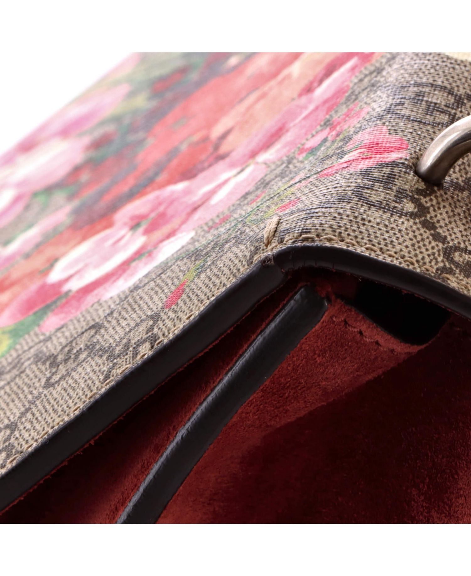 Medium Dionysus Bag Blooms Print GG Coated Canvas